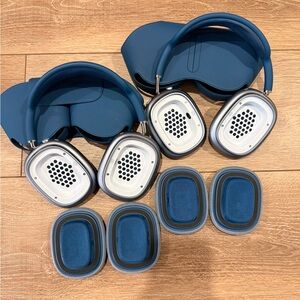 Apple Over-Ear Headphones in Blue and Silver